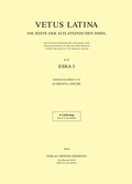 Cover: Vetus Latina. Die Reste der altlateinischen Bibel. Nach Petrus Sabatier / Vetus Latina 6/2 Esra I - Verlag Herder