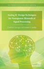 Cover: Analog IC Design Techniques for Nanopower Biomedical Signal Processing - River Publishers