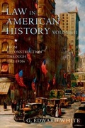 Cover: Law in American History, Volume II - OUP eBook