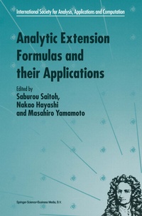 Abbildung von: Analytic Extension Formulas and their Applications - Kluwer Academic Publishers
