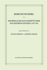 Enlarge image Cover: Die Bernauer Manuskripte Über das Zeitbewusstsein (1917/18) - Springer