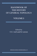 Cover: Handbook of the History of General Topology - Springer