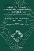Cover: Advances in Continuum Mechanics and Thermodynamics of Material Behavior - Springer