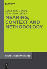 Enlarge image Cover: Meaning, Context and Methodology - De Gruyter Mouton