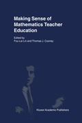 Cover: Making Sense of Mathematics Teacher Education - Kluwer Academic Publishers