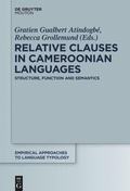 Cover: Relative Clauses in Cameroonian Languages - De Gruyter Mouton
