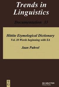 Abbildung von: Jaan Puhvel: Hittite Etymological Dictionary / Words beginning with SA - De Gruyter Mouton