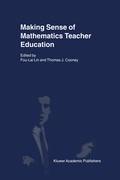 Cover: Making Sense of Mathematics Teacher Education - Springer
