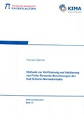 Cover: Methode zur Verifizierung und Validierung von Finite-Elemente-Berechnungen des Rad-Schiene-Normalkontakts - RPTU Rheinland-Pf&auml;lzische Technische Universit&auml;t Kaiserslautern Landau