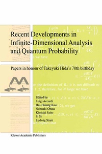 Abbildung von: Recent Developments in Infinite-Dimensional Analysis and Quantum Probability - Kluwer Academic Publishers