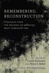 Enlarge image Cover: Remembering Reconstruction - Louisiana State University Press