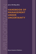 Cover: Handbook of Management under Uncertainty - Springer