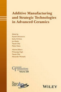 Enlarge image Cover: Additive Manufacturing and Strategic Technologies in Advanced Ceramics - Wiley