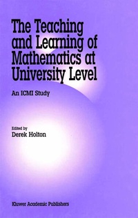 Enlarge image Cover: The Teaching and Learning of Mathematics at University Level - Kluwer Academic Publishers