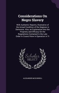 Cover: Considerations On Negro Slavery - Palala Press