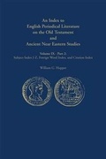 Cover: An Index to English Periodical Literature on the Old Testament and Ancient Near Eastern Studies - Scarecrow Press