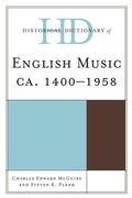 Cover: Historical Dictionary of English Music - Scarecrow Press