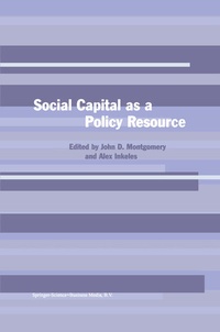 Enlarge image Cover: Social Capital as a Policy Resource - Springer