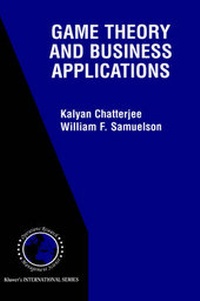 Enlarge image Cover: Game Theory and Business Applications - Kluwer Academic Publishers