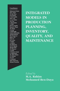 Enlarge image Cover: Integrated Models in Production Planning, Inventory, Quality, and Maintenance - Springer