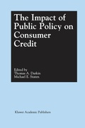 Cover: The Impact of Public Policy on Consumer Credit - Kluwer Academic Publishers