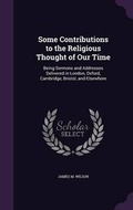 Cover: Some Contributions to the Religious Thought of Our Time - Palala Press