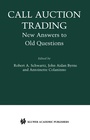 Cover: Call Auction Trading - Springer