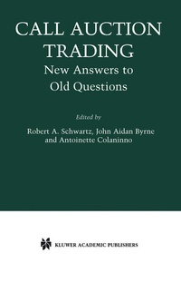 Enlarge image Cover: Call Auction Trading - Springer