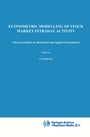 Cover: Econometric Modelling of Stock Market Intraday Activity - Springer