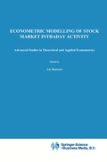 Cover: Econometric Modelling of Stock Market Intraday Activity - Springer