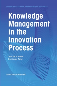 Enlarge image Cover: Knowledge Management in the Innovation Process - Kluwer Academic Publishers