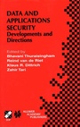 Cover: Data and Application Security - Kluwer Academic Publishers
