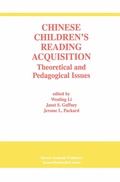 Cover: Chinese Children's Reading Acquisition - Springer