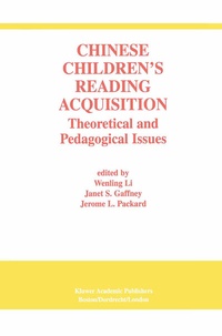 Abbildung von: Chinese Children's Reading Acquisition - Springer