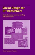 Cover: Circuit Design for RF Transceivers - Kluwer Academic Publishers