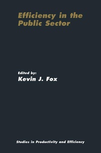 Enlarge image Cover: Efficiency in the Public Sector - Kluwer Academic Publishers