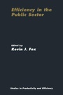 Cover: Efficiency in the Public Sector - Springer