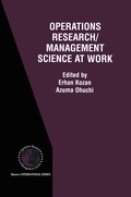 Cover: Operations Research/Management Science at Work - Kluwer Academic Publishers