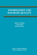 Cover: Information and Database Quality - Springer