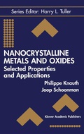 Cover: Nanocrystalline Metals and Oxides - Kluwer Academic Publishers