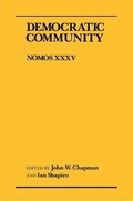 Cover: Democratic Community - New York University Press