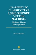 Cover: Learning to Classify Text Using Support Vector Machines - Springer