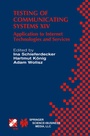 Cover: Testing of Communicating Systems XIV - Springer