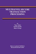 Cover: Multilevel Secure Transaction Processing - Springer