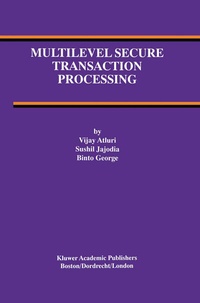 Enlarge image Cover: Multilevel Secure Transaction Processing - Springer