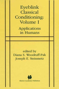 Enlarge image Cover: Eyeblink Classical Conditioning Volume 1 - Kluwer Academic Publishers