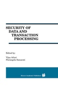 Cover: Security of Data and Transaction Processing - Kluwer Academic Publishers