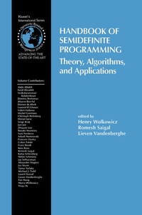 Enlarge image Cover: Handbook of Semidefinite Programming - Springer