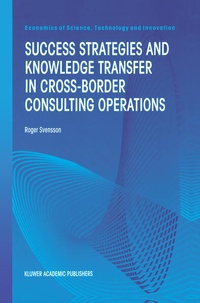 Enlarge image Cover: Success Strategies and Knowledge Transfer in Cross-Border Consulting Operations - Springer