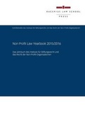 Cover: Non Profit Law Yearbook 2015/2016 - Bucerius Law School Press